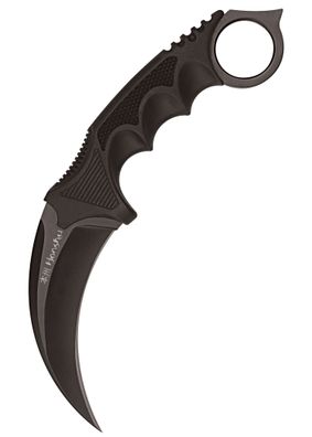 Honshu Karambit-Messer, Schwarz, mit Schultergurt