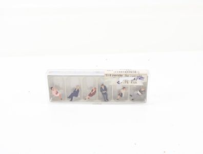 Preiser H0 10434 Figuren-Set 6-tlg. Sitzende Reisende 1:87