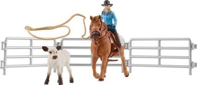 schleich® Farm World 42577 Team Roping mit Cowgirl