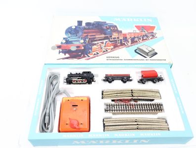 Märklin H0 2973 Startset Güterzug mit Dampflok Wagons Gleisen Trafo