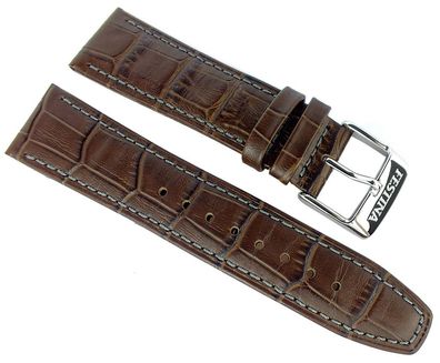 Festina > Uhrenarmband 23mm braun Leder Krokoprägung > F16892, F16486