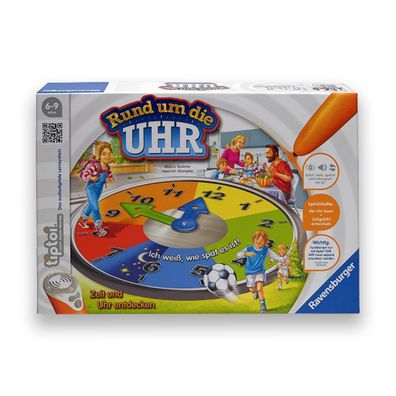 Ravensburger tiptoi Lernspiel Rund um die Uhr 00736 Spielend einfach die Uhr NEU