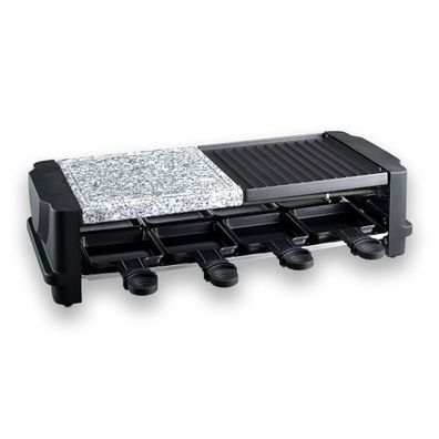 Raclette Grill 3in1 Tischgrill Kontaktgrill Pfännchen Granit Steinplatte 1200W