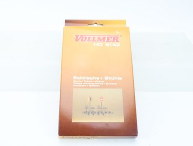 Vollmer H0 5143 Ausschmückung Bausatz Ecktische + Stühle