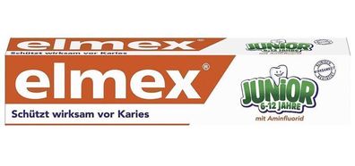 Elmex Kinderzahnpasta fér Kinder von 6-12 Jahren, 75 ml