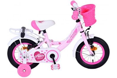 Volare Ashley Kinderfahrrad - Mädchen - 12 Zoll - Rosa - Zweihandbremsen