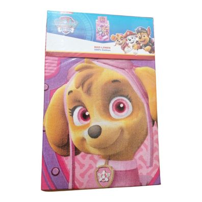 PAW Patrol Baby-Bettwäsche "Call the PAW Patrol" in Rosa | Baumwolle