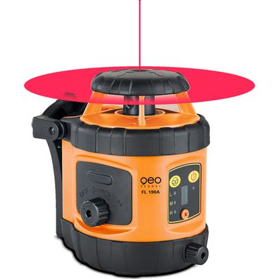 geo-Fennel Set Rotationslaser FL 190A incl. Baustativ und Nivellierlatte