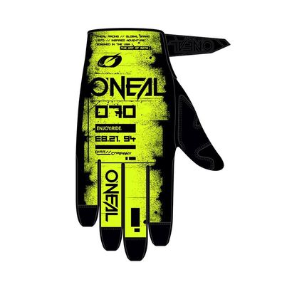 O'NEAL Bike Handschuhe Mayhem Scarz Black/Neon Yellow