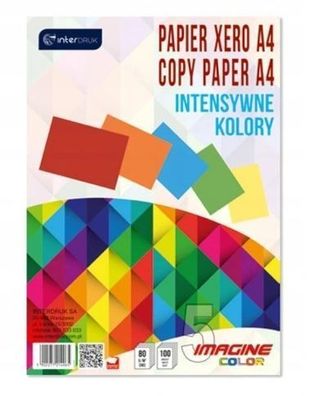 Premium A4 Buntpapier, 100 Blatt, Hochwertig