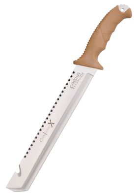 Camillus Carnivore X, Machete mit Scheide, brauner Griff