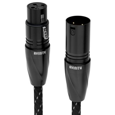 Avinity Profi Adapter-Kabel 0,5m XLR-Stecker zu XLR-Buchse Verlängerungskabel DJ