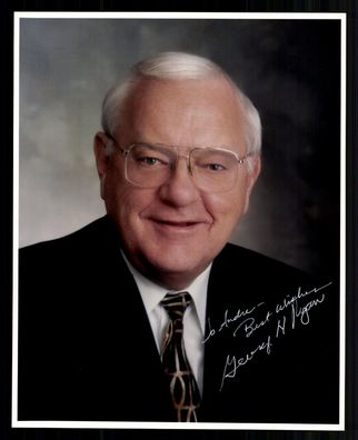George Ryan Gouverneur von Illinois 1999-2003 Original Signiert + G 42535