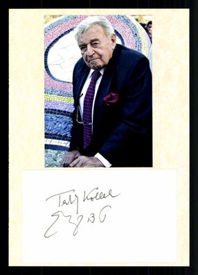 Tedi Kolek 1911-2007 Bürgermeister von Jerusalem 1965-93 Signiert + G 42366