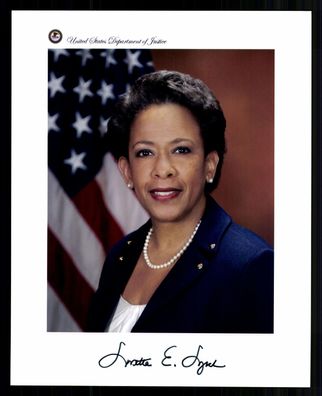 Loretta Lynch Justizministerin der USA 2015-17 Original Signiert + G 42515