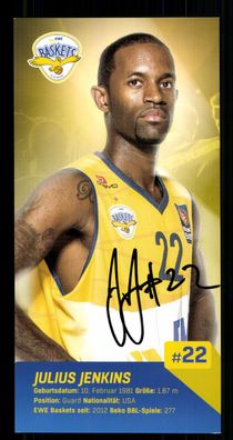 Julius Jenkins EWE Baskets Oldenburg Original Signiert Basketball + G 42719