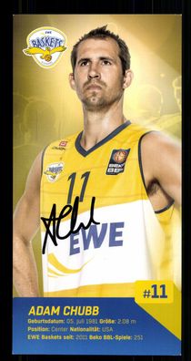 Adam Chubb EWE Baskets Oldenburg Original Signiert Basketball + G 42721