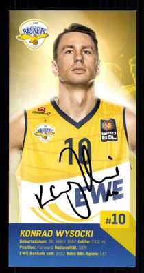 Konrad Wysocki EWE Baskets Oldenburg Original Signiert Basketball + G 42732