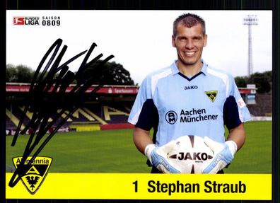 Stephan Straub Autogrammkarte Alemania Aachen 2008-09 Original Signiert+ A 89768