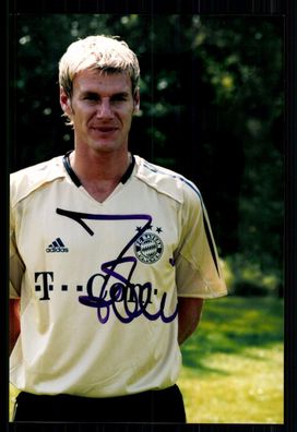 Alexander Zickler Super AK Foto Bayern München 04-05(3) Orig. Signiert