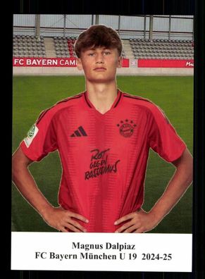 Magnus Dalpiaz Autogrammkarte Bayern München U 19 2024-25