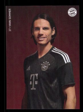 Yann Sommer Autogrammkarte Bayern München 2023-24 Druck Signiert