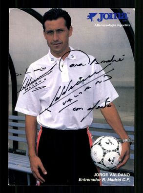 Jorge Valdano Argentinien Weltmeister 1986 Real Madrid Signiert + A 236837