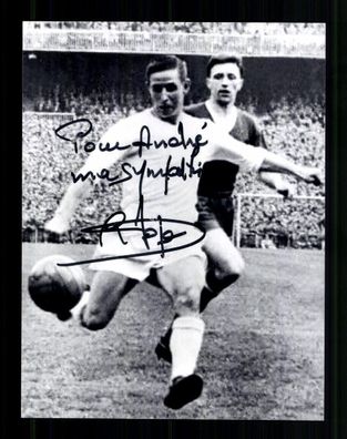 Raymond Kopa 1931-2017 Real Madrid Original Signiert + A 236875