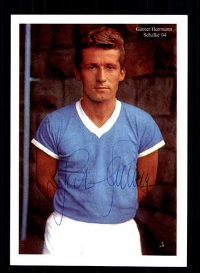 Günter Herrmann Autogrammkarte FC Schalke 04 Spieler 60er Jahre Original Sign