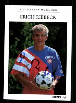 Erich Ribbeck Autogrammkarte Bayern München 1992-93 Original Signiert