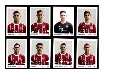 Autogrammkartensatz Bayern München U 19 2017-18 mit 25 Karten