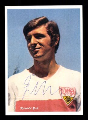 Reinhold Zech Autogrammkarte VFB Stuttgart Spieler 70er Jahre Original Signiert