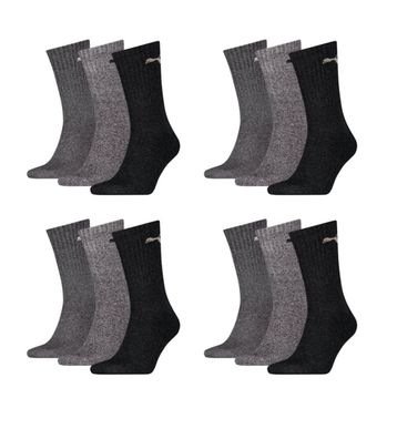 Puma Sportsocken Regular Crew Socken Sport 12-Pack grau mix