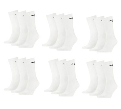 Puma Sportsocken Regular Crew Socken Sport 18-Pack weiß