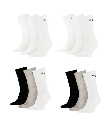 Puma Sportsocken Regular Crew Socken Sport 12-Pack 6 multi / 6 weiß