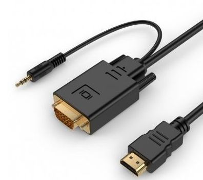 Gembird HDMI zu VGA Adapterkabel 1.8m Schwarz