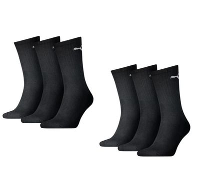 Puma Sportsocken Regular Crew Socken Sport 6-Pack schwarz 3.0