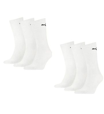 Puma Sportsocken Regular Crew Socken Sport 6-Pack weiß 3.0