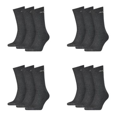 Puma Sportsocken Regular Crew Socken Sport 12-Pack anthracite