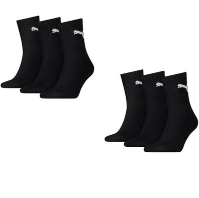 Puma Short Crew Sportsocken 6-Pack schwarz 2.0