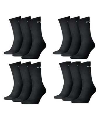 Puma Sportsocken Regular Crew Socken Sport 12-Pack schwarz 3.0