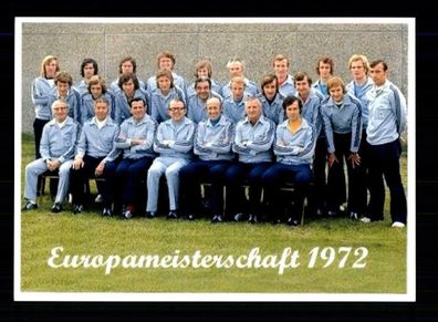 Mannschaftskarte Kader Europameisterschaft 1972
