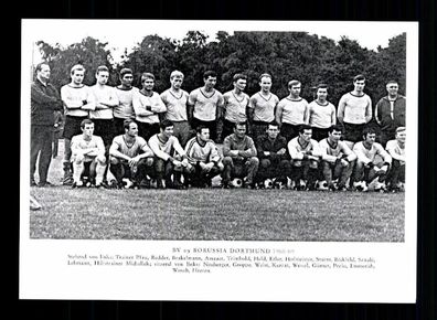 Borussia Dortmund Mannschaftskarte 1968-69