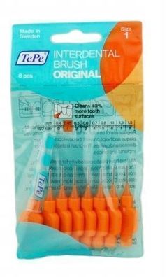 TePe Original Interdentalbürsten 0,45mm - 8 Stück, Orange