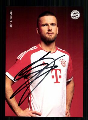 Eric Dier Autogrammkarte Bayern München 2023-24 Original Signiert