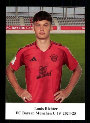 Louis Richter Autogrammkarte Bayern München U 19 2024-25