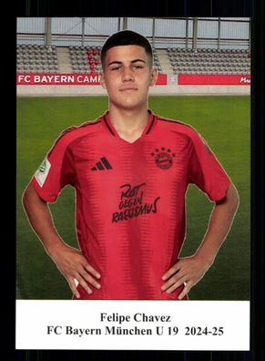 Felipe Chavez Autogrammkarte Bayern München U 19 2024-25