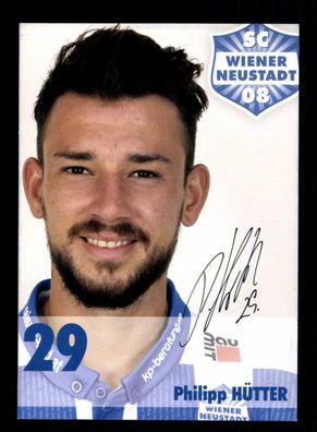 Philipp Hütter Autogrammkarte SC Wiener Neustadt 2014-15 Original Sign+A 172152