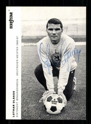 Lothar Ulsass Derby Star Karte Eintracht Braunschweig Original Sign + A 236803