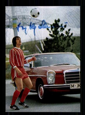 Jupp Kapellmann Mercedes Karte 1974 Bayern München Original Signiert + A 236804